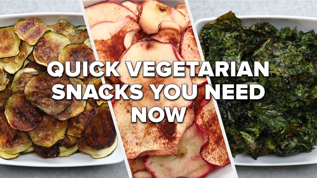 Quick Vegetarian Snacks You Need Now • Tasty Recipes