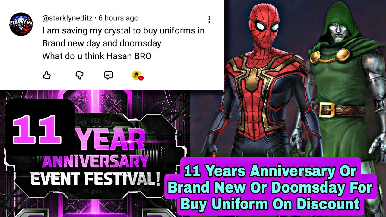 11 Years Anniversary Or Brand New Or Doomsday For Buy Uniform On Discount - Marvel Future Fight