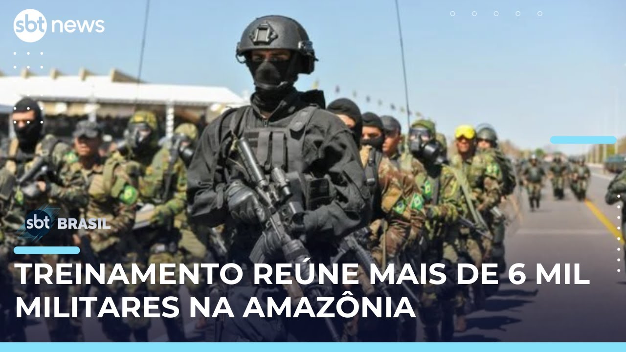 Forças Armadas realizam simulação de combate na Amazônia com 6,5 mil militares | #SBTBrasil