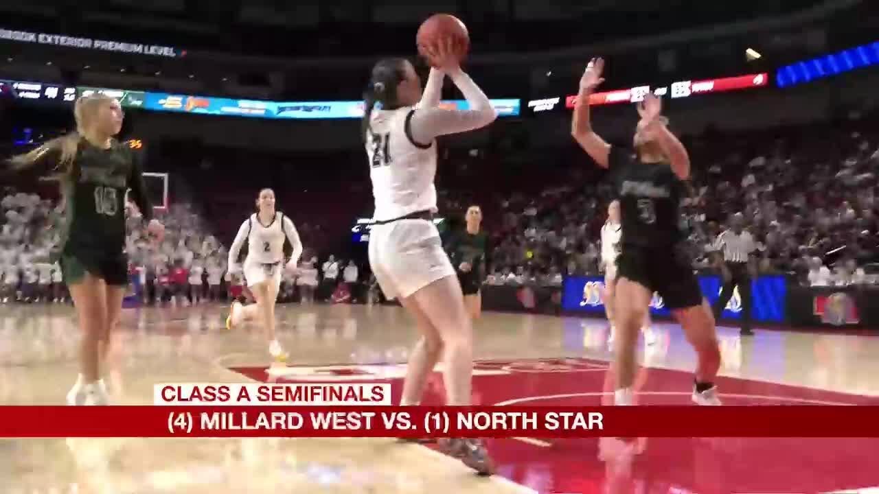 CLASS A STATE SEMIFINALS: #4 Millard West vs #1 Lincoln North Star | Extended Highlights