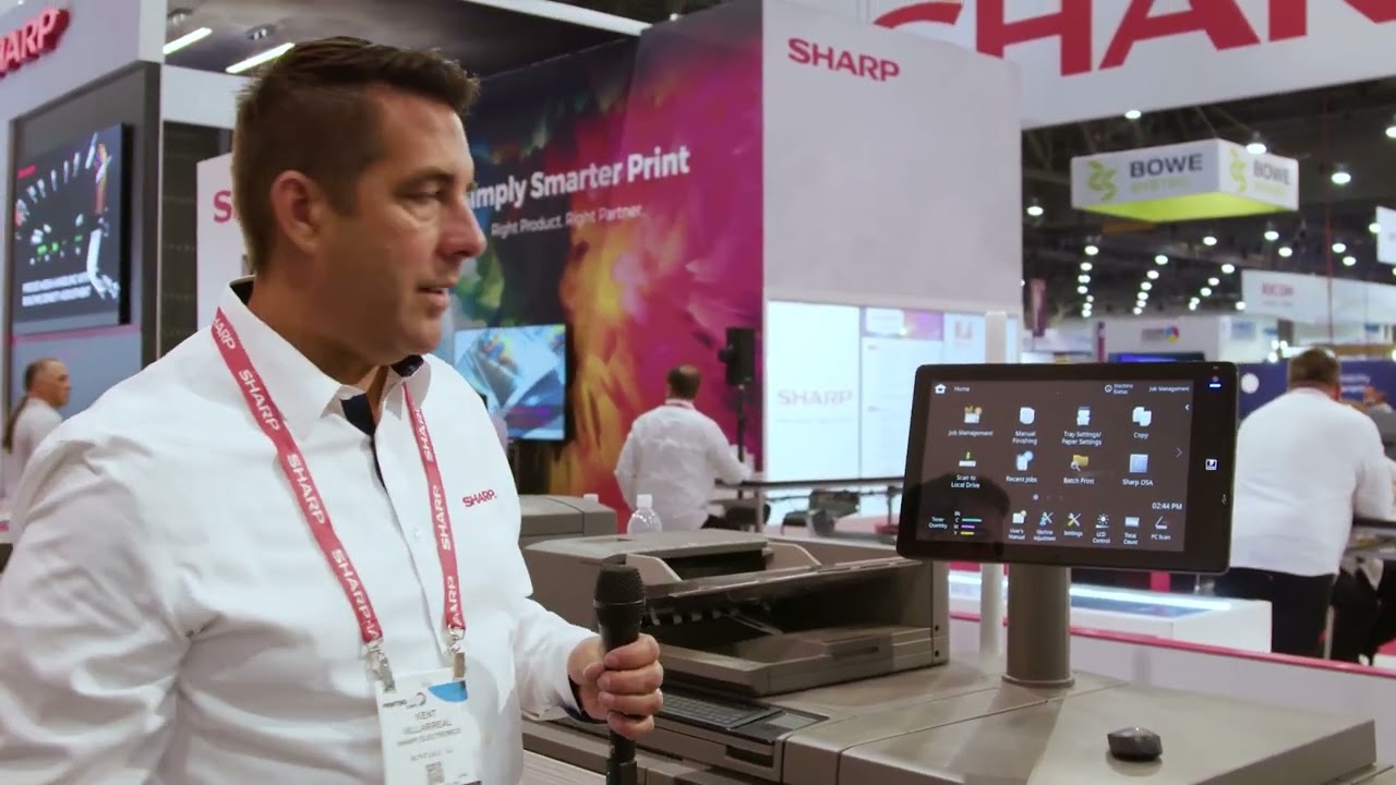 Sharp BP-90C80 Pro Series Color Printer Overview at the 2024 #PRINTINGUnitedExpo