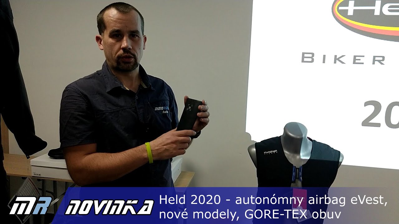 Prezentácia noviniek Held 2020 - autonómny airbag eVest, nové modely, GORE-TEX obuv - motoride.sk