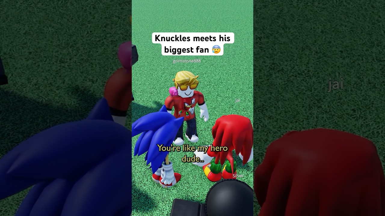 Наклз встречает своего самого большого фаната 😰💀 #roblox #micup #смешно