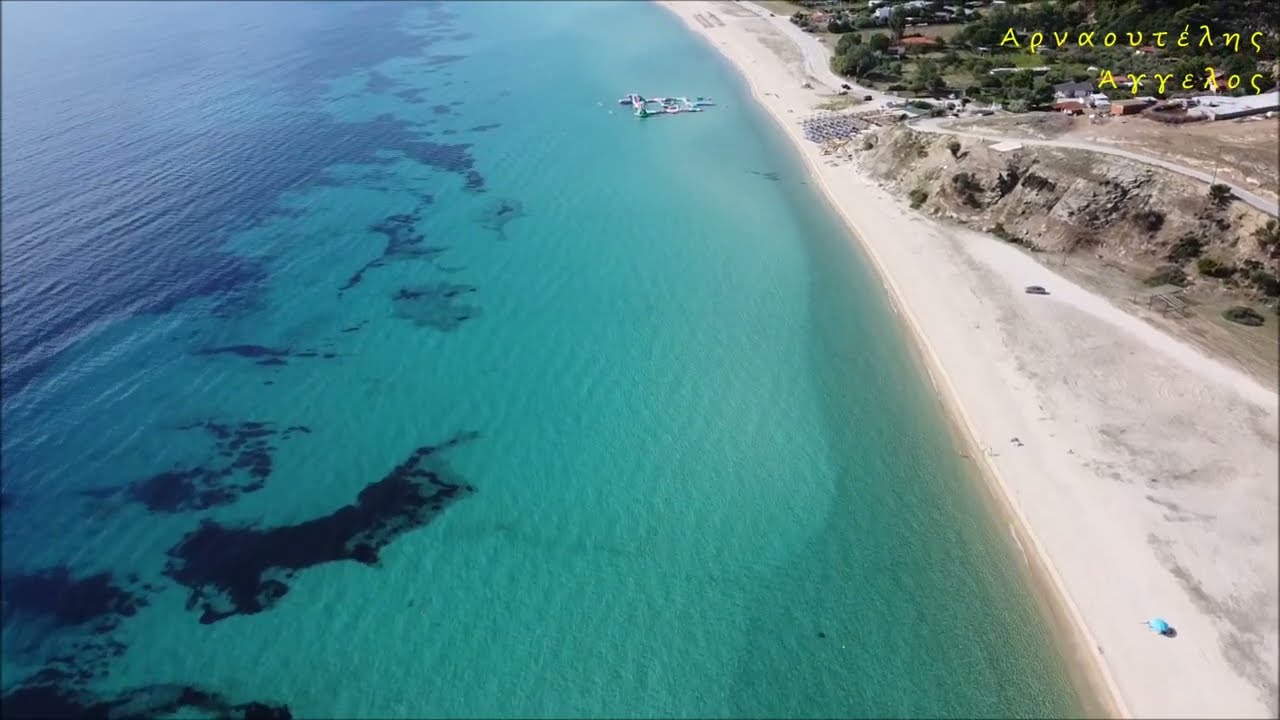 Η Τρανή Αμμούδα (Ν. Χαλκιδικής) ΑΝΩΘΕΝ - Aerial video by drones Dji