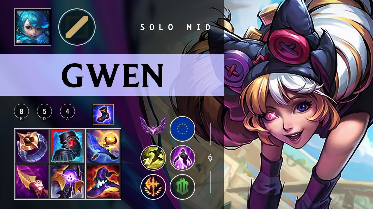 Gwen Mid vs Syndra - EUW Master Patch 26.04