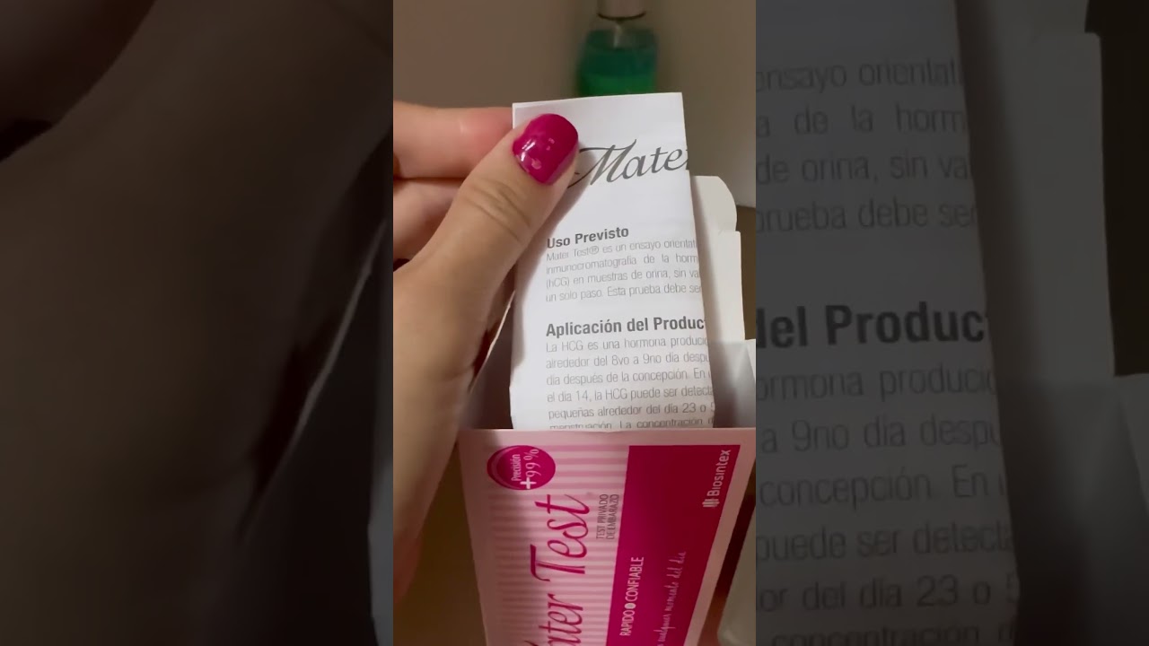 Test de embarazo c&oacute;mo se usa?
