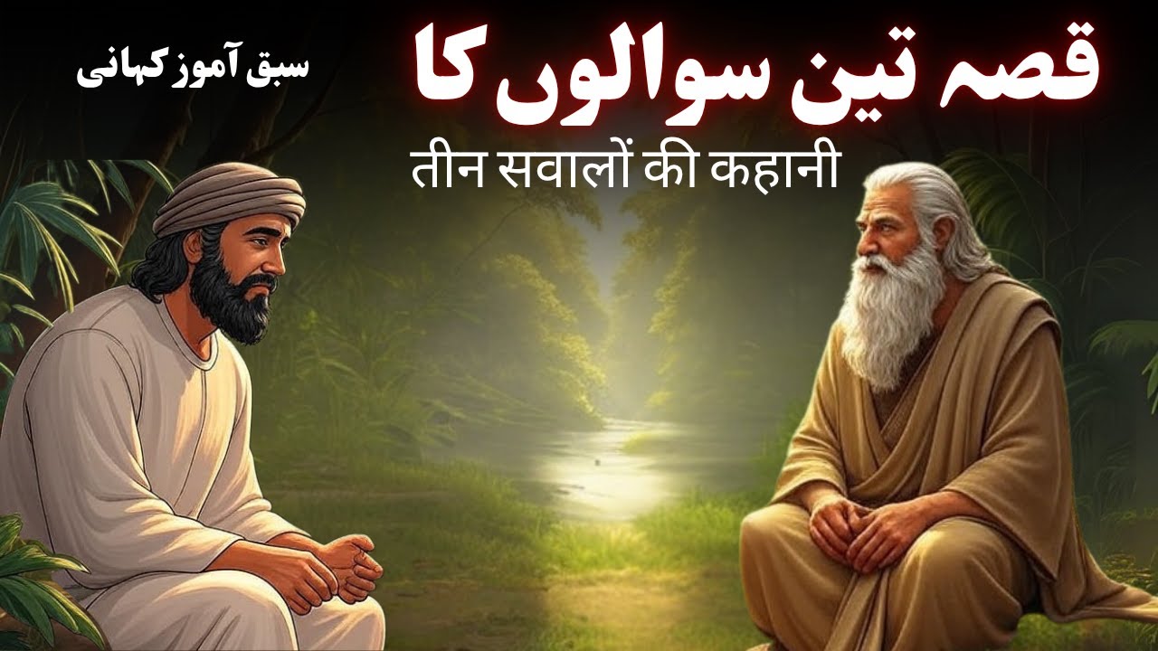 Qissa 3 Sawalo ka | तीन सवालों की कहानी | Urdu Hindi Moral Stories