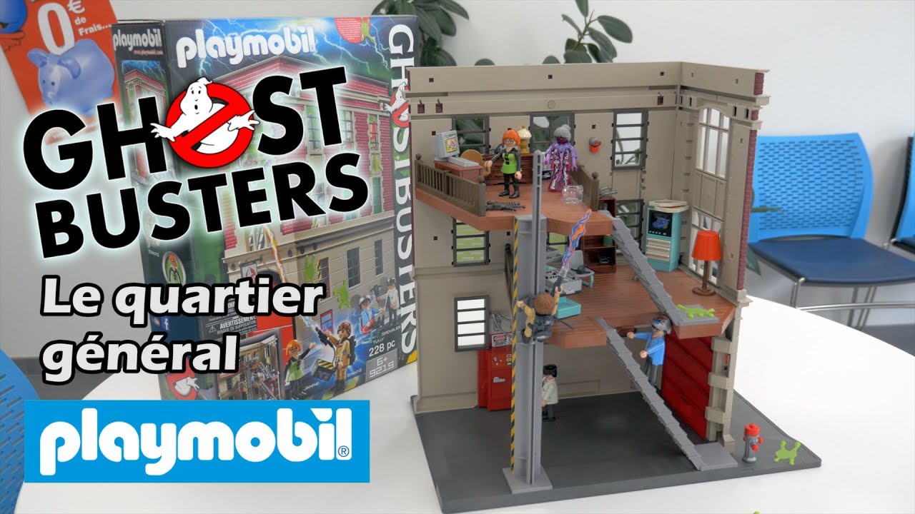 Playmobil Ghostbusters Le quartier général (9219) - Démo en français HD FR