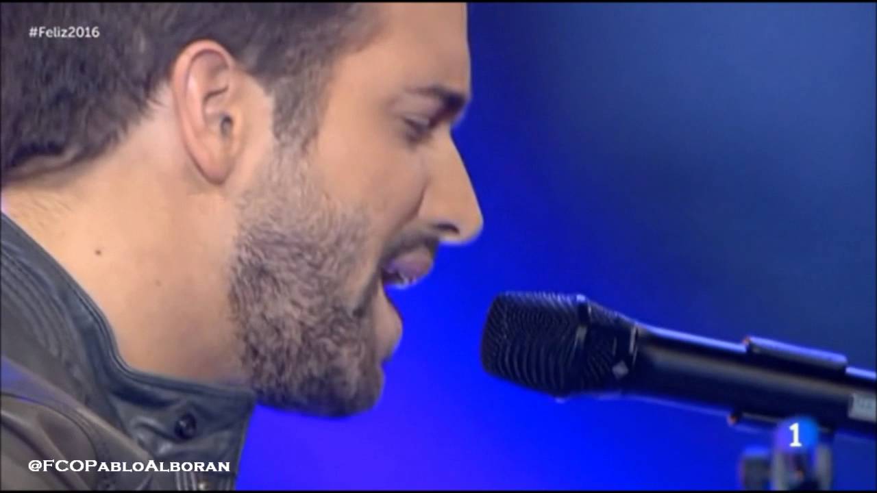 Pablo Alborán en la gala de Nochevieja ¡Feliz 2016! de La 1