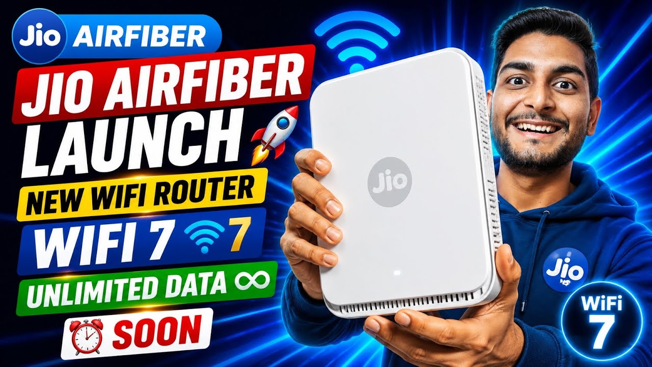 Jio AirFiber Launching New Wi-Fi 7 Router | Unlimited Data Coming Soon..