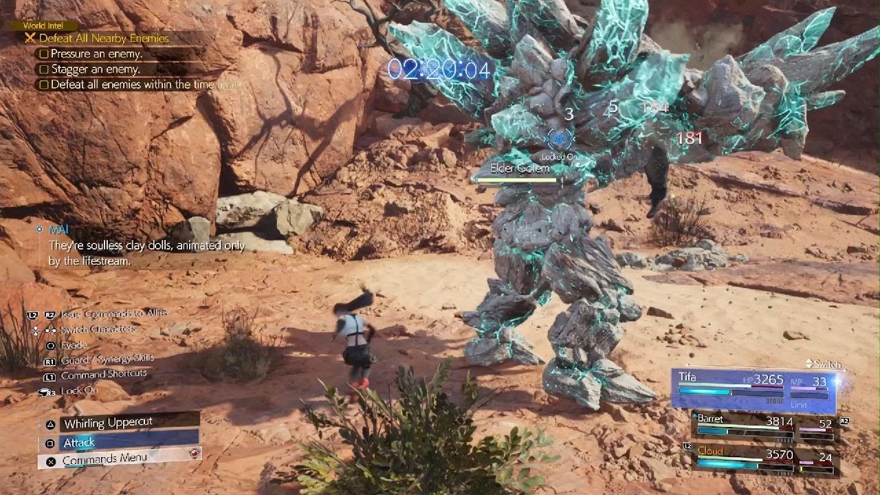 FINAL FANTASY VII REBIRTH - Elder Golem fight