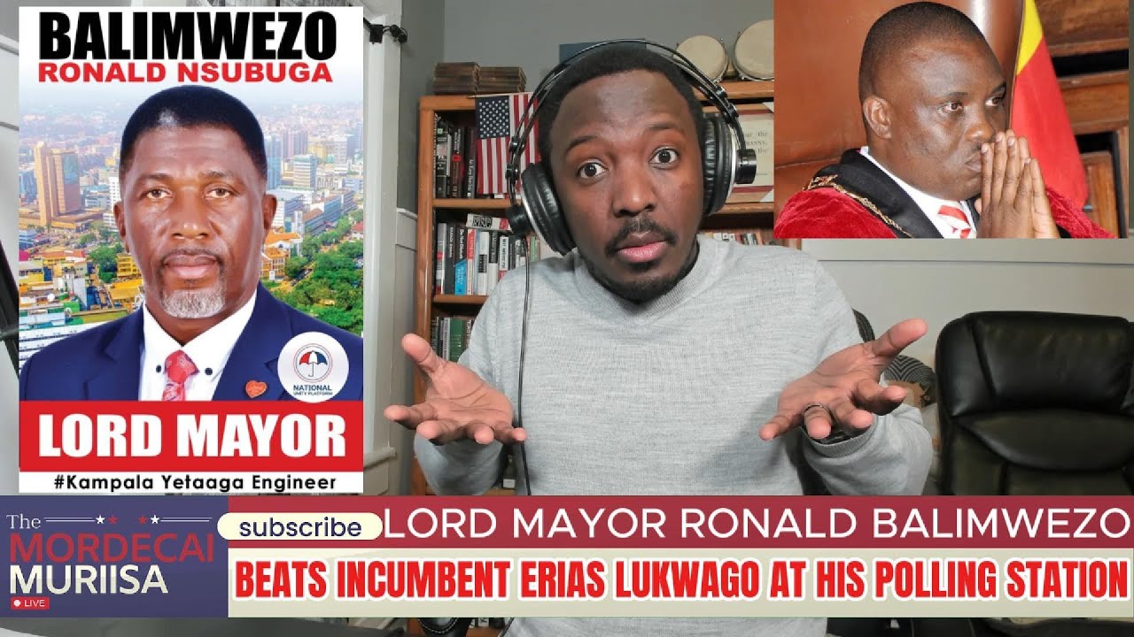 Lord Mayor Ronald Balimwezo: Defeats Incumbent Erias Lukwago at His Own Polling Station.