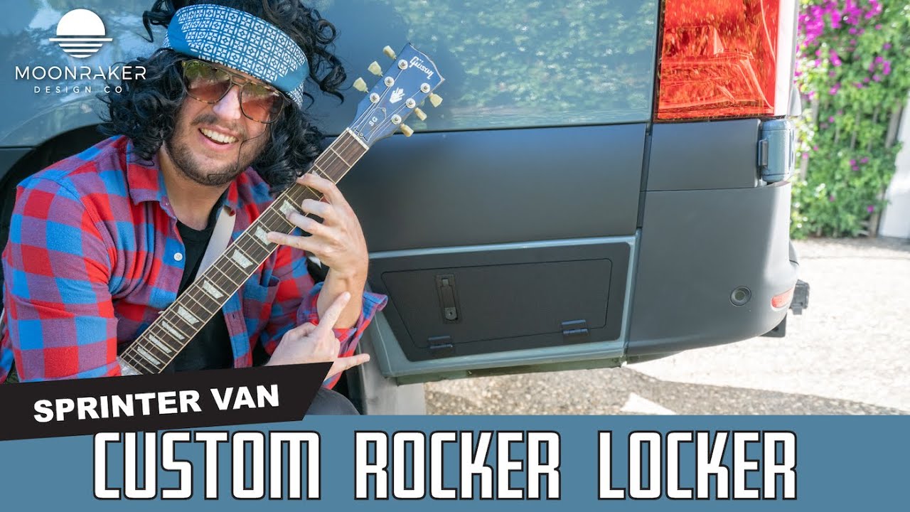 Custom Sprinter Van Rocker Lockers.  Extra Storage for the Van!