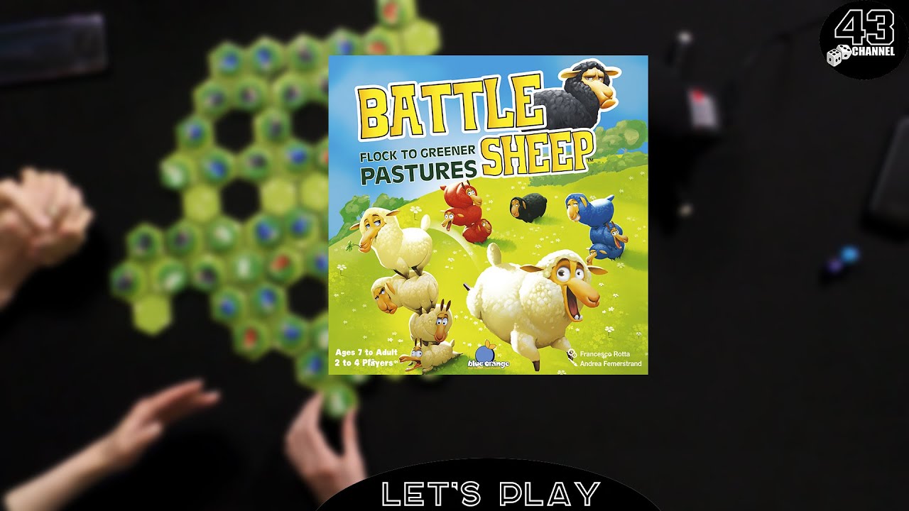 Настольная игра Battle Sheep. Играем вчетвером.