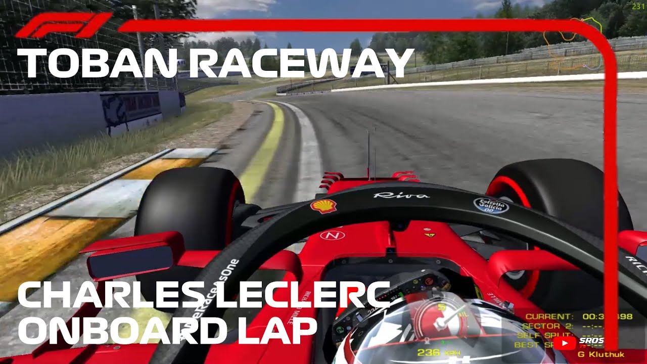 F1 2021 Charles Leclerc Onboard Lap Toban Raceway | Rfactor F1 2021 mod CHT 1.03 (Realistic Sound)
