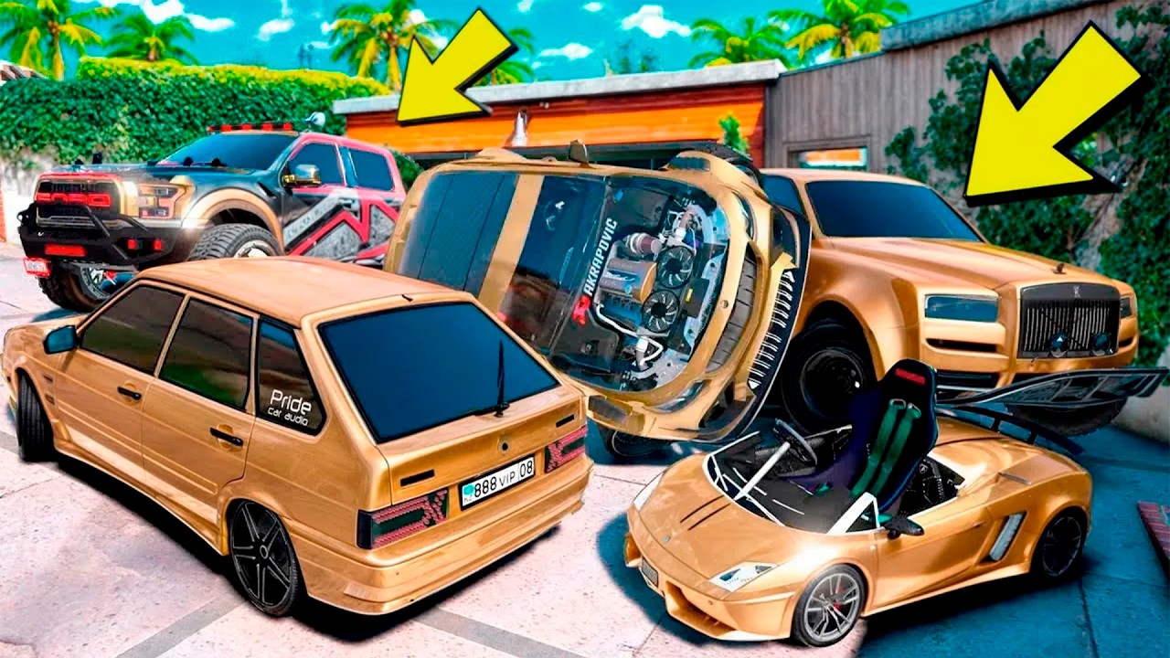 УГНАЛ КУЧУ ЗОЛОТЫХ ЧИТ ТАЧЕК У МАЖОРА В GTA 5! БИТВА ВОРОВ В ГТА 5 ОНЛАЙН!