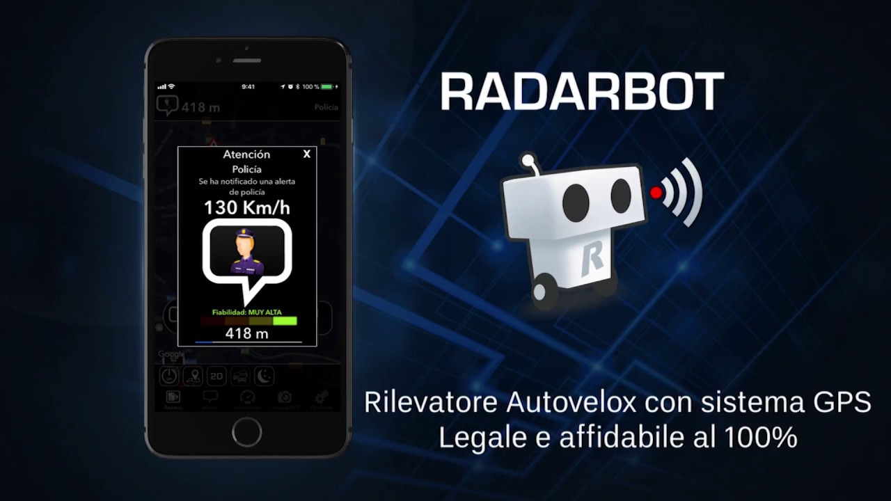 Radarbot. Rilevatore Autovelox Gratuito