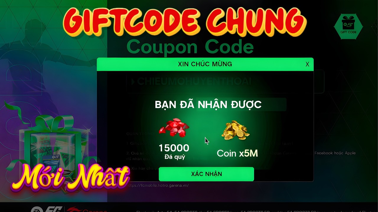 Hot 1 Vipcode Đá Quý Mới Nhất  - FC Mobile VN