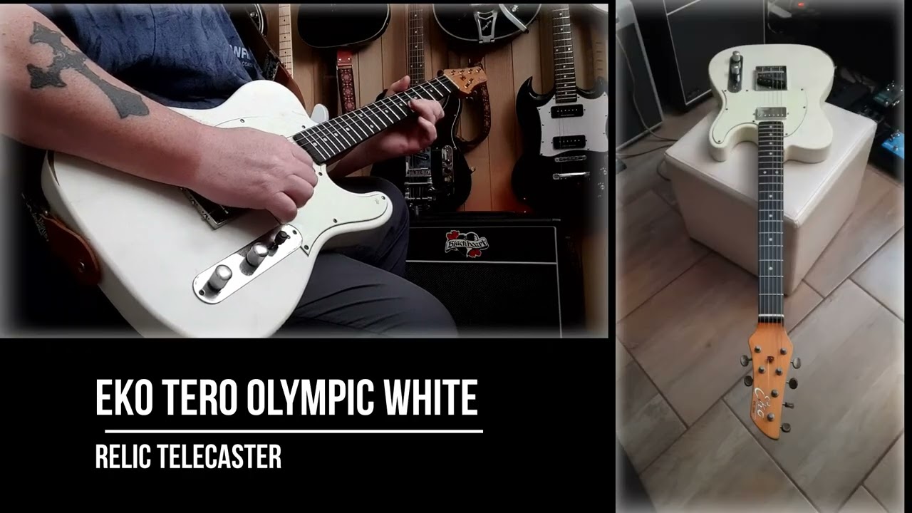 EKO Tero Olympic White ... Relic Telecaster