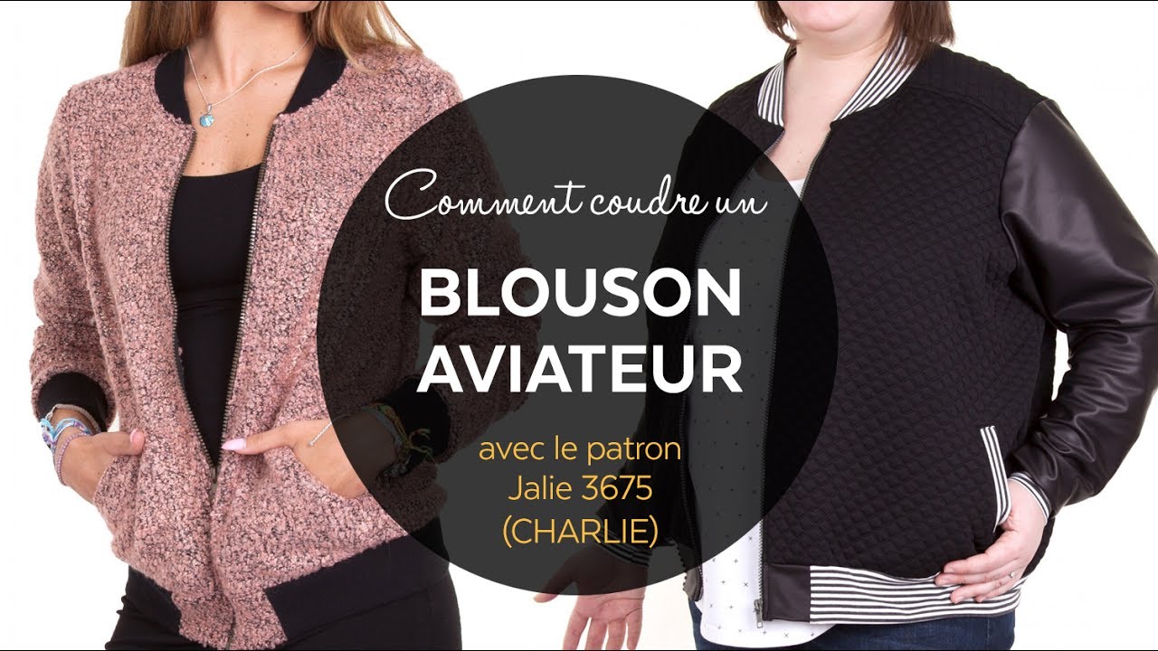 Comment coudre un blouson aviateur (patron Jalie 3675)