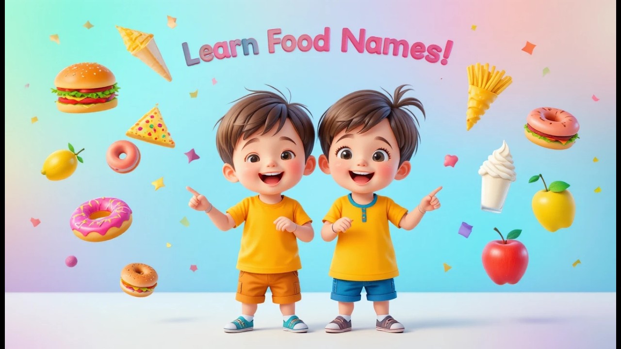 Food Names for Kids | Learn Food Vocabulary | Fun Food Learning | Lulu Champs