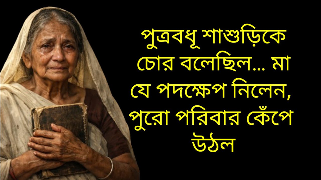 শাশুড়ির উপর চুরির অপবাদ! কিন্তু মায়ের নীরব সিদ্ধান্ত বদলে দিল সবকিছু | হৃদয়ছোঁয়া গল্প