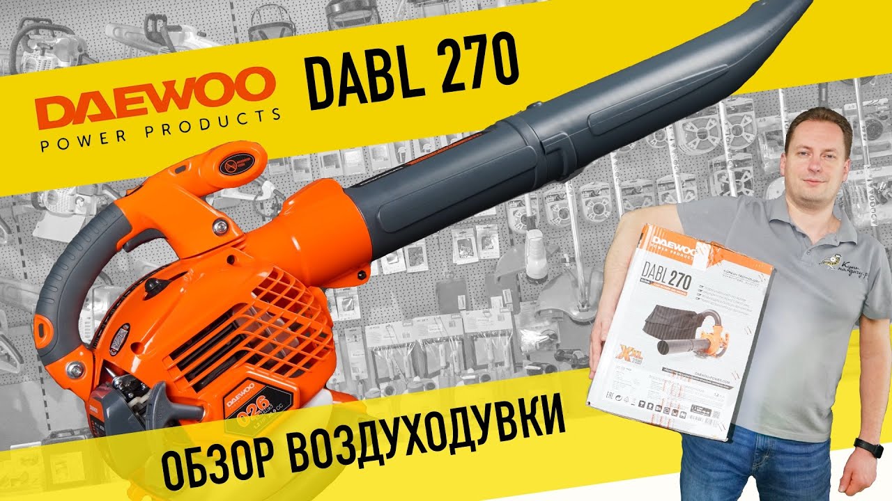 Воздуходувка-пылесос DAEWOO DABL 270 — ПОЛНЫЙ ОБЗОР! 🔥