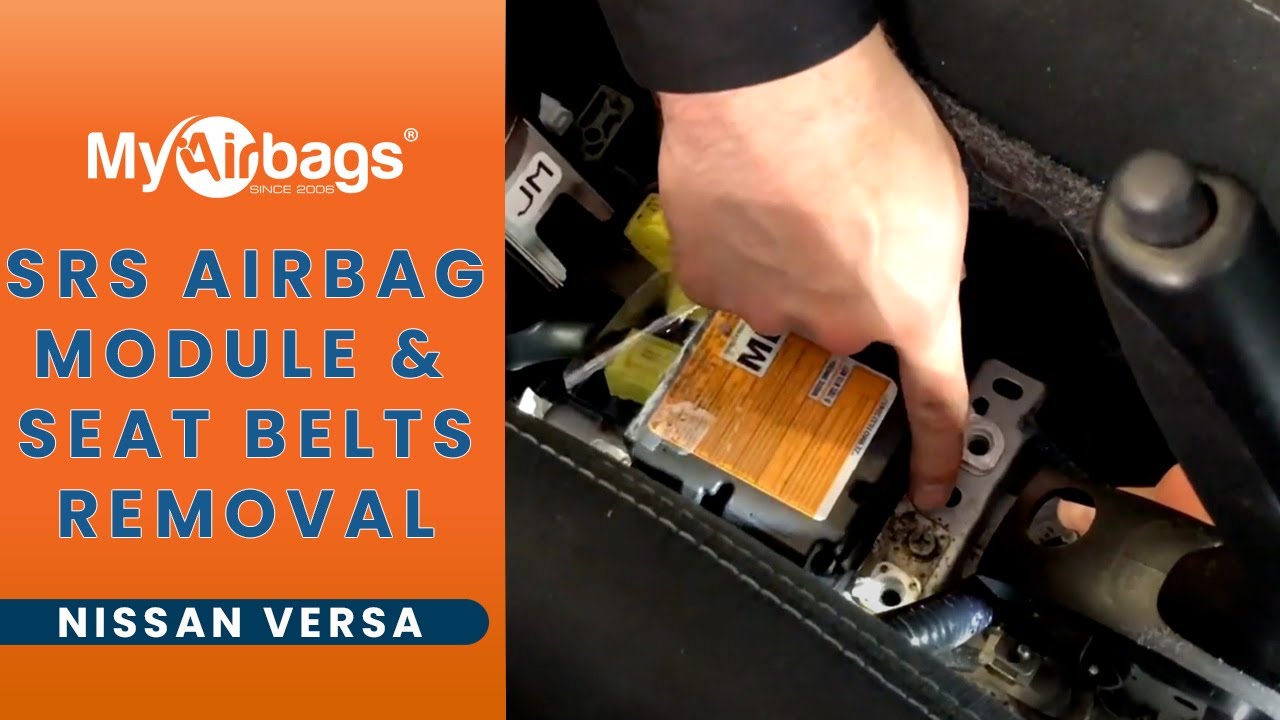 Как снять модуль подушки безопасности SRS и ремни безопасности на Nissan Versa | MyAirbags