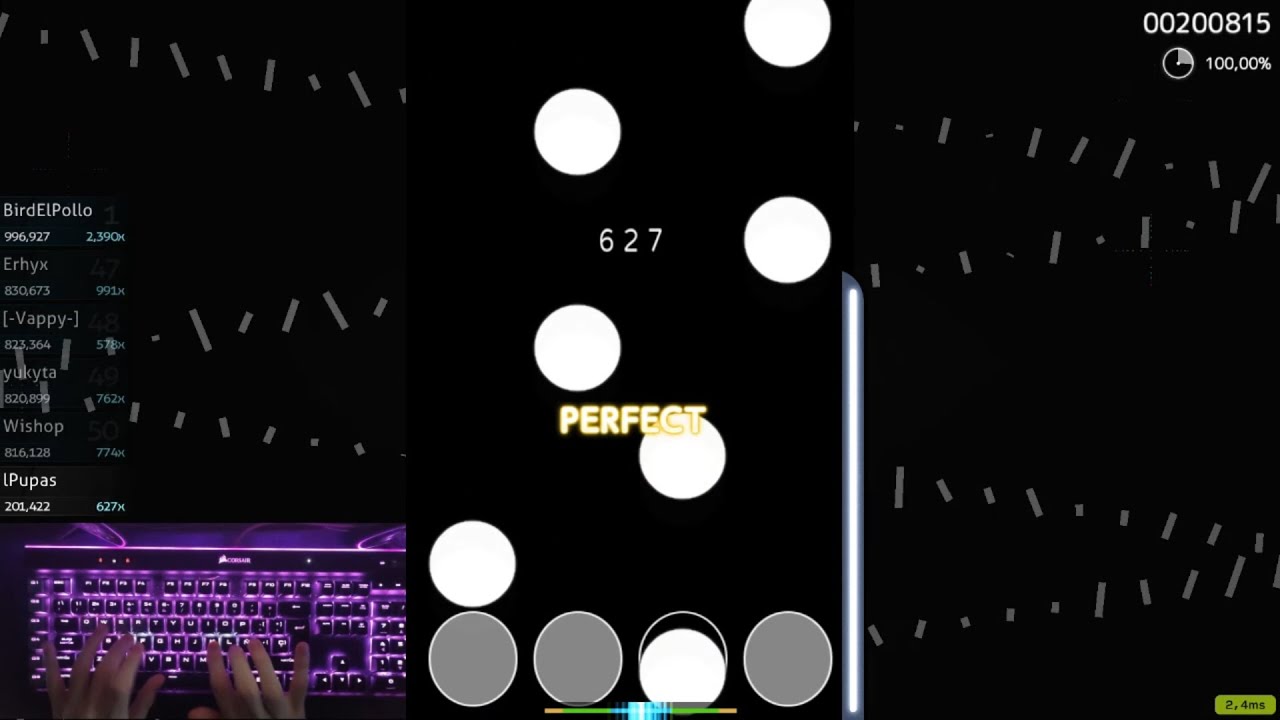 Osu!mania - 1xMISS [4K] [3,4*] 99,60% [FULL COMBO] (Hand-Cam)