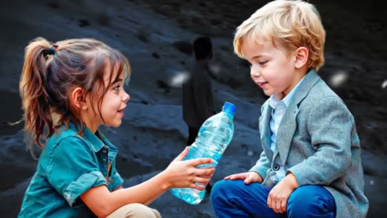 NIÑA MENDIGA LE DA AGUA A UN NIÑO PERDIDO… SIN SABER QUE ERA HIJO DE UN MILLONARIO