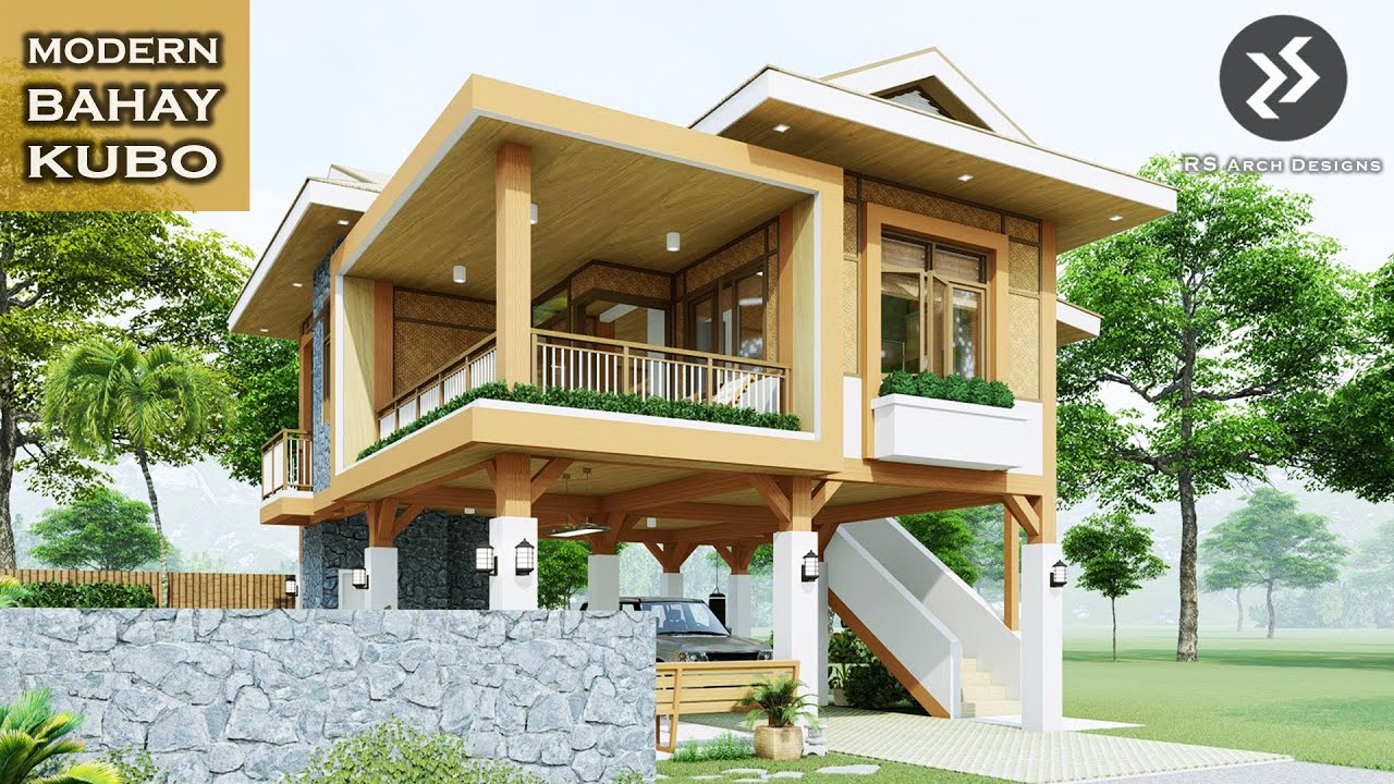 ELEVATED NATIVE HOUSE | MODERN BAHAY KUBO WITH INFINITY POOL | AMAKAN HOUSE DESIGN | 2 BEDROOMS