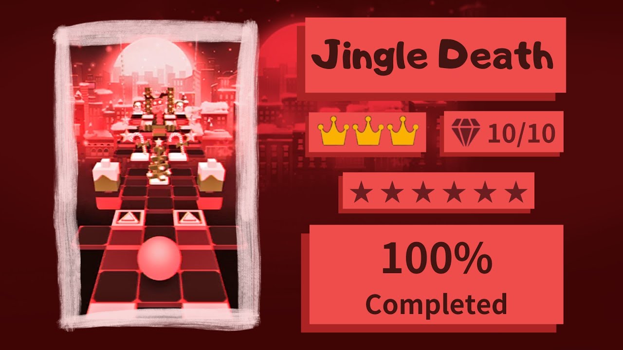 [Top 7 Hardest Fanmade Level] Rolling Emo Star/ Rolling Xtal - Jingle Death | ⭐⭐⭐⭐⭐⭐