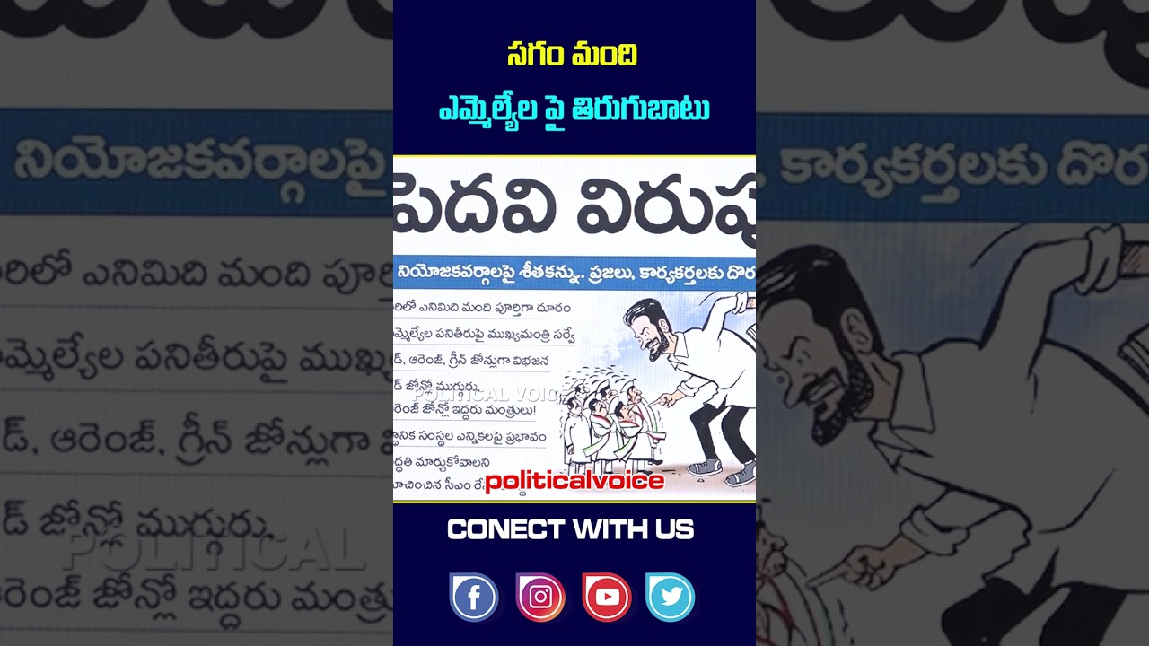 సగం మంది ఎమ్మెల్యేల పై తిరుగుబాటు Rebellion against half of the MLAs - Congress - Political voice