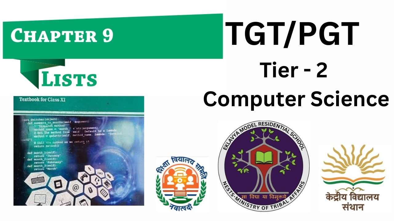 9. Lists in Python | EMRS / KVS / NVS Tier-2 EXAM | NCERT One-Shot