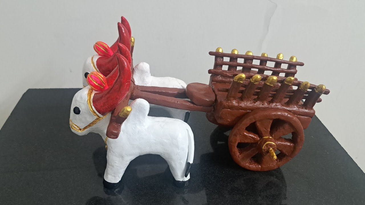 मिट्टी की बैलगाडी कैंसे बनाए | how to make bullock cart | diy bullock cart 