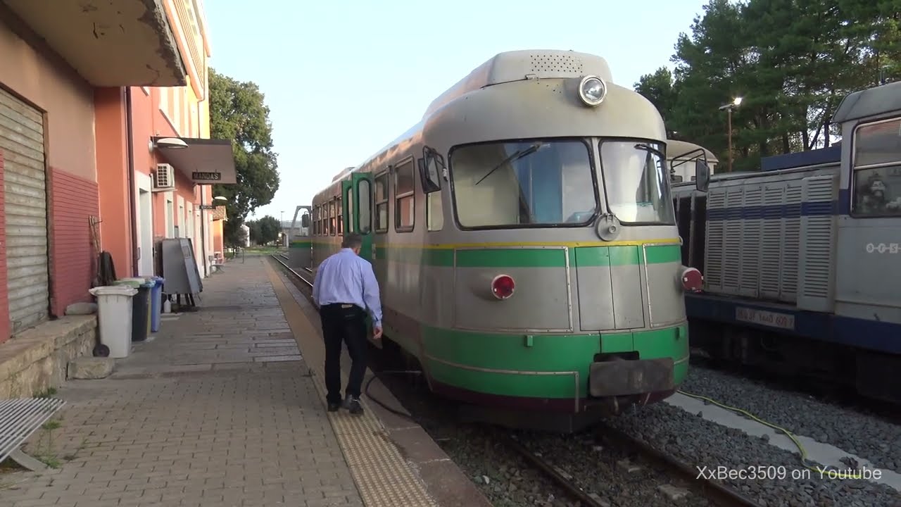 1) TRAIN RIDE SARDINIA SCENIC MANDAS TO LACONI GREEN TRAIN 23/10/22