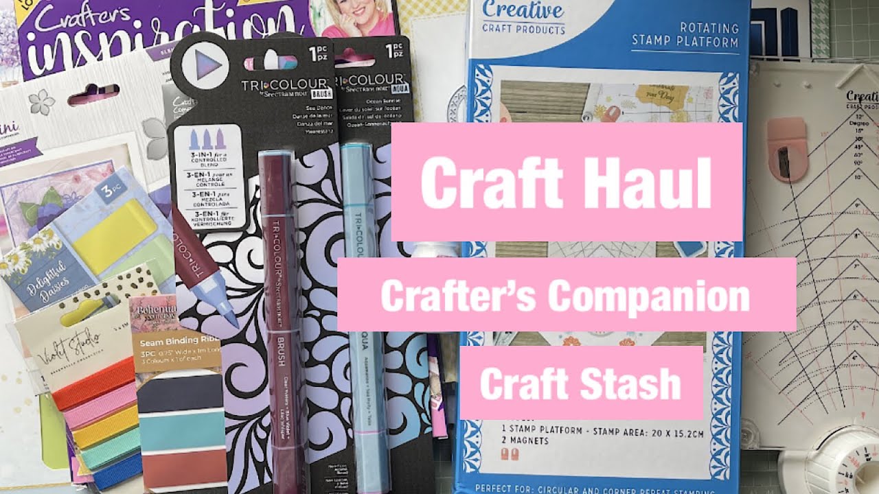Craft Haul 2024 @CraftStashcoukTV and Crafter’s Companion #crafthaul #crafterscompanion #craftstash