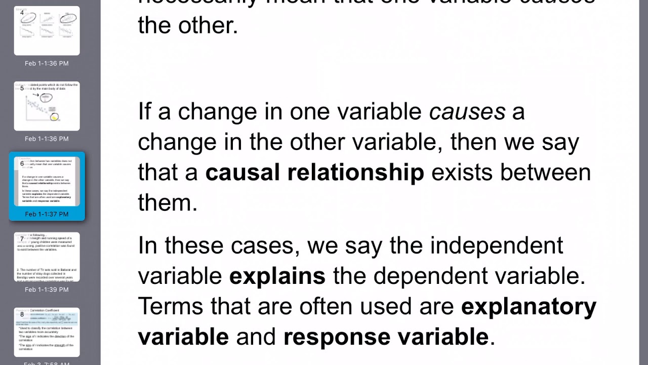 5A Association Between Variables