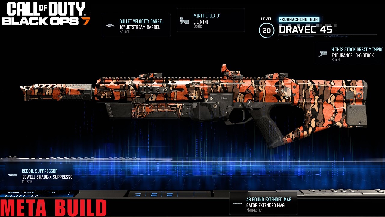 META BUILD DRAVEC 45 SMG - Call of Duty Black ops 7 #codbo7 #dravec45 #cod