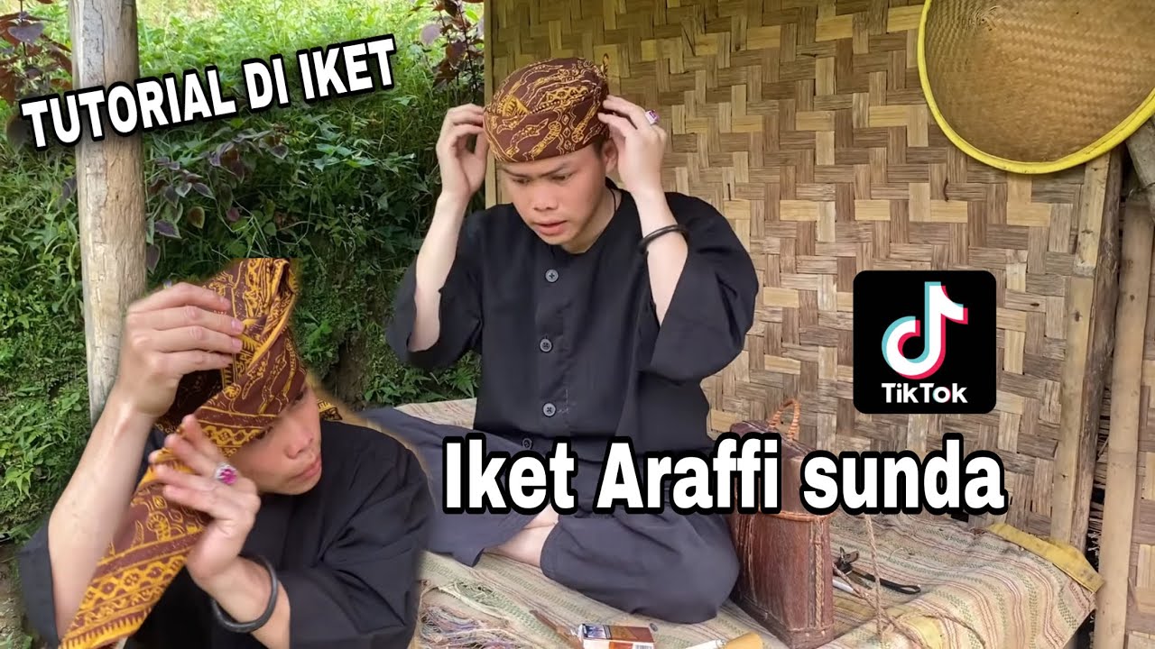 TUTORIAL MEMAKAI IKET SUNDA|| MEMAKAI IKAT KEPALA