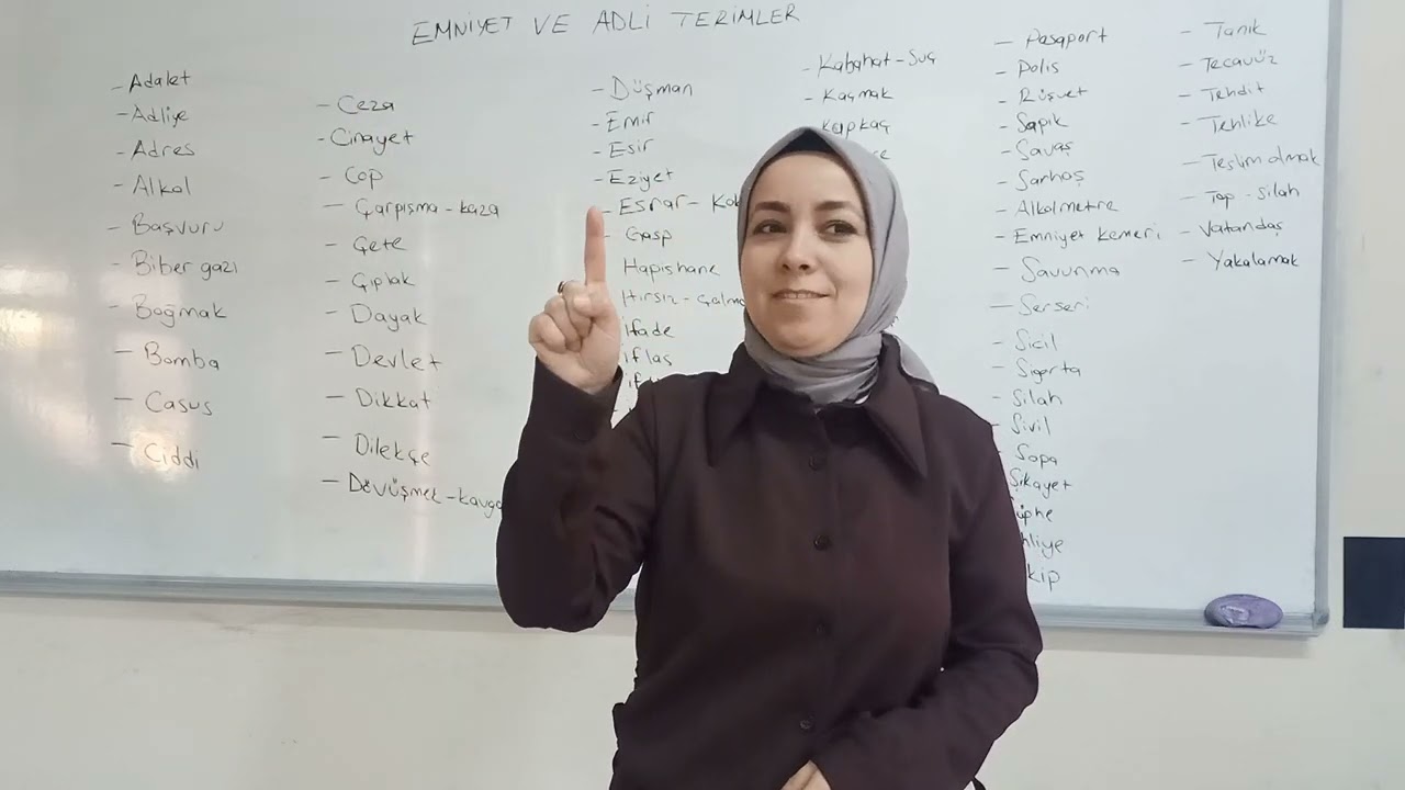 İşaret Dili'nde Emniyet ve Adli Terimler