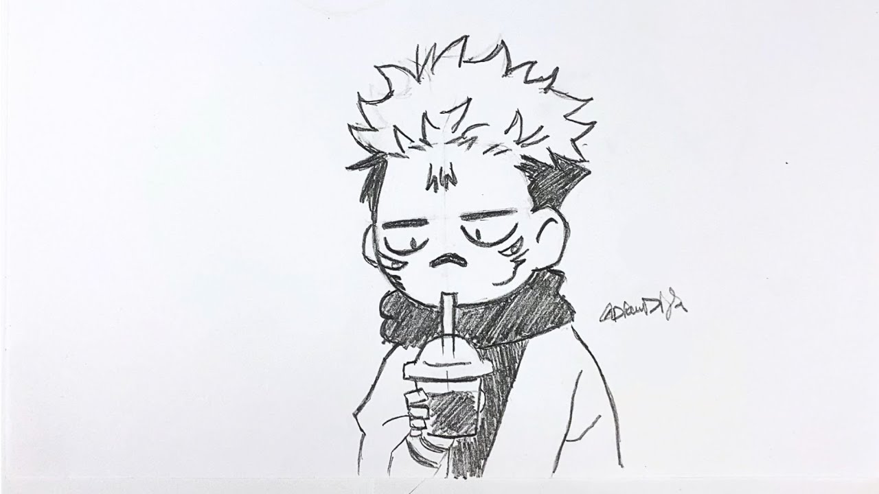 How To Draw Ryomen Sukuna Chibi | Step By Step | Easy Anime Drawing