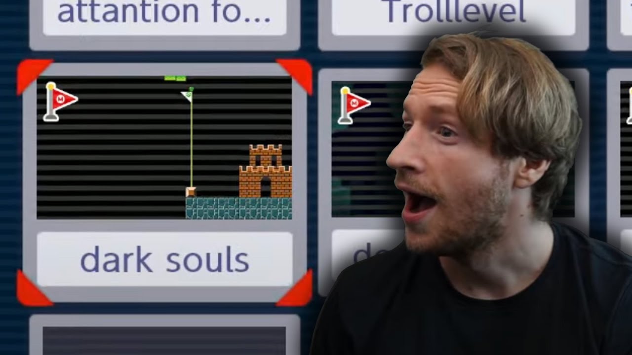 Mein Sohn macht ein DARK SOULS Level in Mario Maker ...
