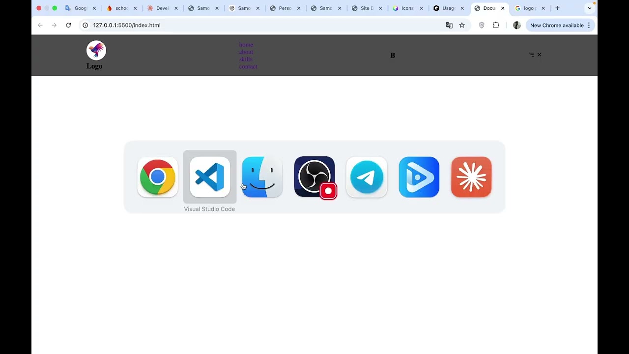 O’quvchilar uchun portfolio web sayti dizayni