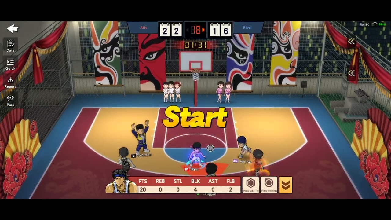 OG Takasago / Mitsui + Legendary Nobunaga (31% talent) trio - SlamDunk Mobile