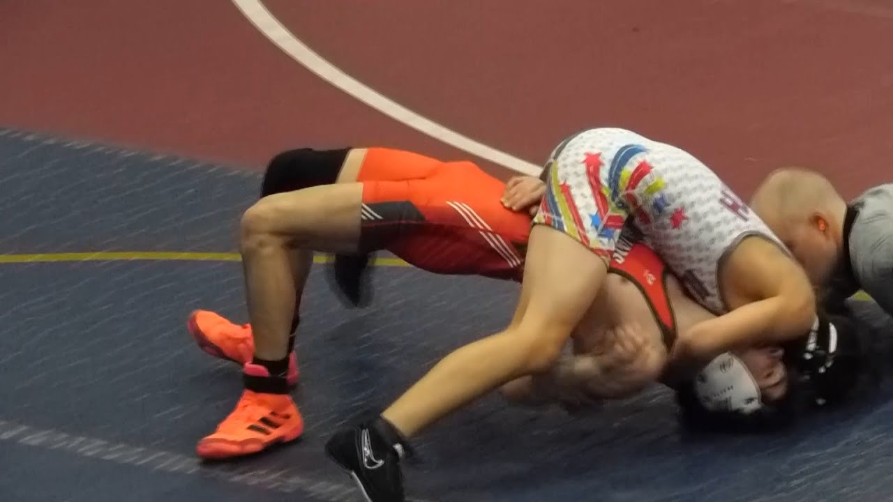 106 #3 Noah Buehrle (Belleville East) over Hayeden Hughes (Frankfort)  Fall 4:14  Cons SemiFinal