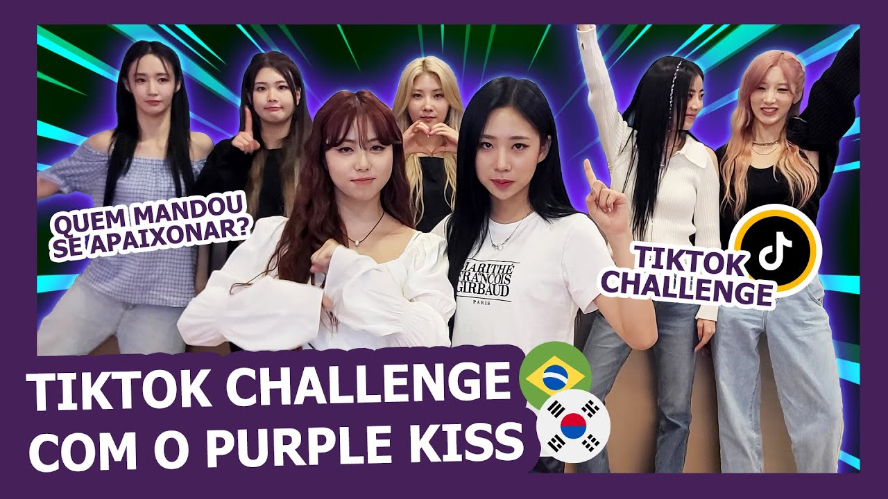 IDOLS DE KPOP DANÇAM TIKTOKS BRASILEIROS feat. PURPLE KISS