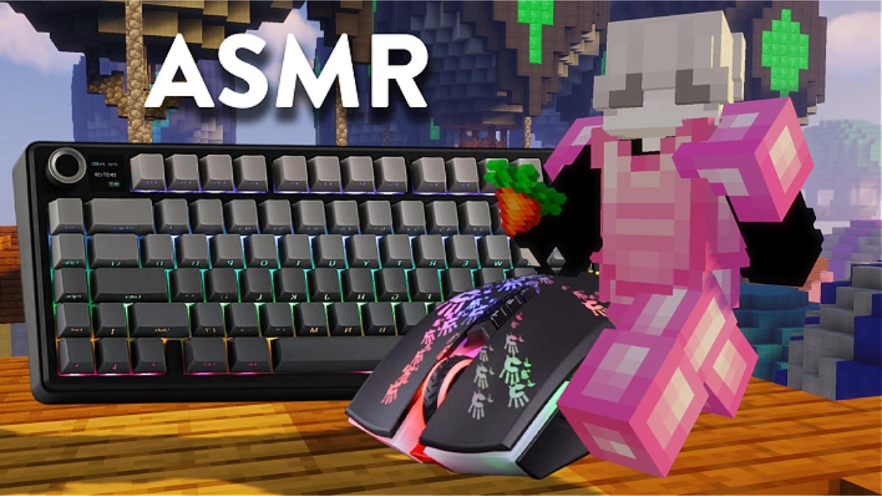 9 Minutes Keyboard + Mouse ASMR Sounds MineBerry Bedwars