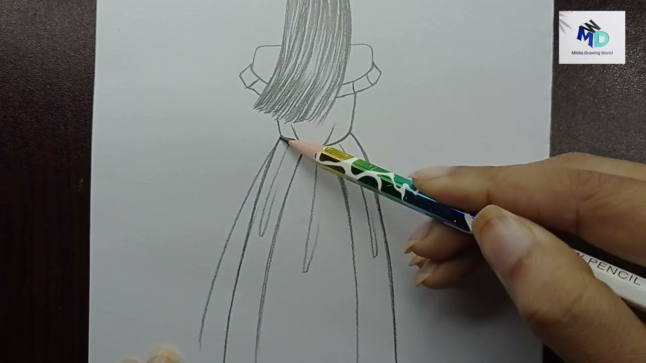 How To Draw A Girl Backside Step By Step For Beginners 