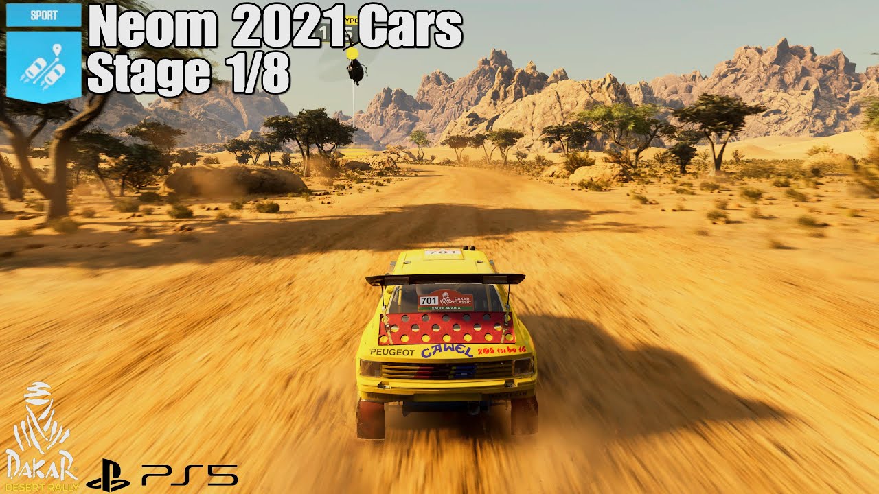 Ралли «Дакар» по пустыне — Neom 2021, этап 454 км, 1/8, спортивный режим — Peugeot 205 T16 «Grand...